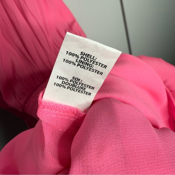 Ramy Brook - Tilly Smocked Mini Dress high neck pink eyelet - XS NWT - Picture 8 of 12